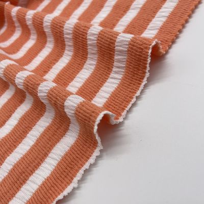 Medium Width Knitted Jacquard Cloth for 500 KG MOQ Shipping from Shanghai/Ningbo 106CM 210GSM 79%C 18%P 3%SP C14-057