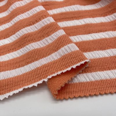Medium Width Knitted Jacquard Cloth for 500 KG MOQ Shipping from Shanghai/Ningbo 106CM 210GSM 79%C 18%P 3%SP C14-057