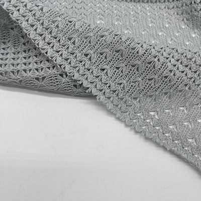 Medium GSM Knitting Jaquard Lace Fabric for B2B Buyers 100%Polyester 166cm 195gsm N07-081
