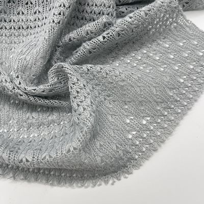 Medium GSM Knitting Jaquard Lace Fabric for B2B Buyers 100%Polyester 166cm 195gsm N07-081