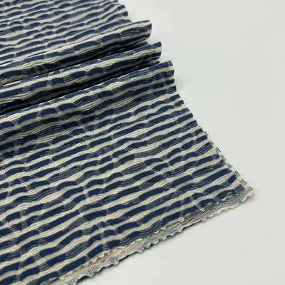 Customized  Double Jersey Jacquard Fabric Home Textile 59%P 36%C 6%SP 149CM 160GSM  C14-060