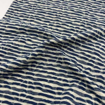 Customized  Double Jersey Jacquard Fabric Home Textile 59%P 36%C 6%SP 149CM 160GSM  C14-060