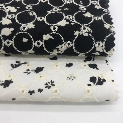 Fashionable Cotton Embroidery Fabric Yarn Count M04-LK013