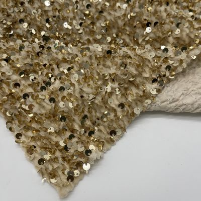 Eye Catching Sparkle Embroidered Sequin Mesh Fabric M05-010