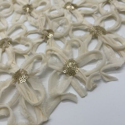 Embroidery Sequence Work Fabric Radiant Embroidery Fabric