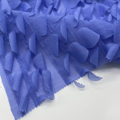 Printed Cotton Schiffli Embroidery Fabric Eco Friendly M10-002