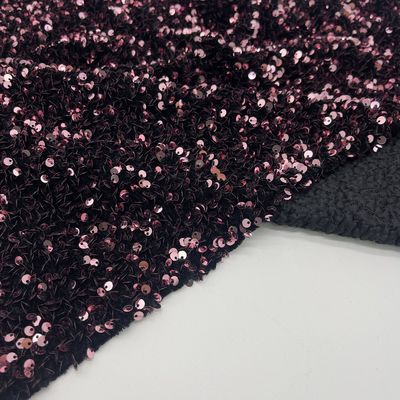 Multicolors Sequins Embroidery Fabric Cloth Yarn Counts M05-010