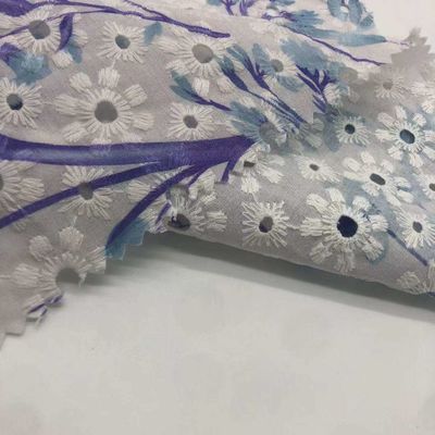 Zhenlei Embroidery Fabric Cotton For Garment Home Textile M04-LK024