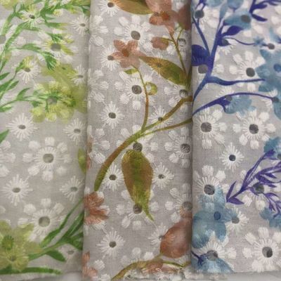 Zhenlei Embroidery Fabric Cotton For Garment Home Textile M04-LK024