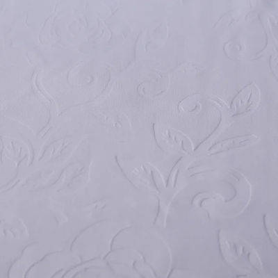 Stretch White 3d Polyester Spandex Knit Weft Scuba Custom Embossed Fabric women fabric