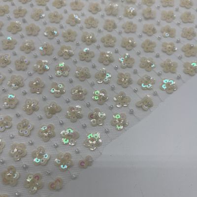 Various Weights Available Sequins Embroidery Fabric with Various Designs & Features M13-024