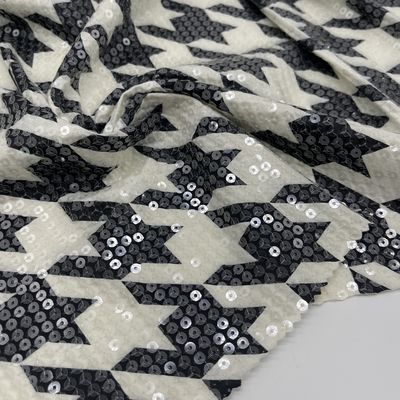 Garment Weave Waterproof Sequins Embroidery Fabric M13-010