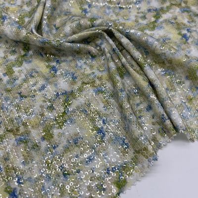 Garment 285gsm Sequins Embroidery Fabric M13-014